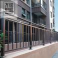 Villa staircase railing, glass balcony railing, beech wood simple Chinese new luxury style