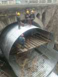 Galvanized spliced bridge, highway drainage, rigid corrugated culvert pipe, anti-corrosion, wear-resistant, lightweight