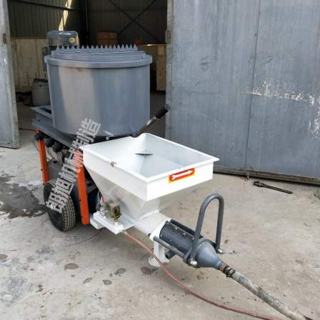 Fully automatic small mortar spraying machine is convenient for transportation, occupation, and use