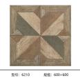 Imitation solid wood floor tiles, living room, bedroom, anti-skid tiles, windmill wood grain tiles, 600X600 antique tiles, courtyard floor tiles