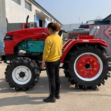 Agricultural high-power four-wheel tractor, multi-purpose diesel, high-power four-wheel drive tractor, low and low greenhouse king tractor