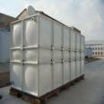 Factory engineering assembly of SMC fiberglass square molded composite water storage tank, fire insulation water tank