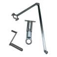 Hand cranked curved arm window opener, smoke exhaust window, high window opening machine, and multiple linkage lower suspension window closing accessories