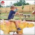 Shopping mall children's cycling amusement park 12V scanning code dinosaur battery bike ride park square bumper car