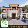 Large villa houses, durable, fast construction speed, rural self built houses, light steel villas