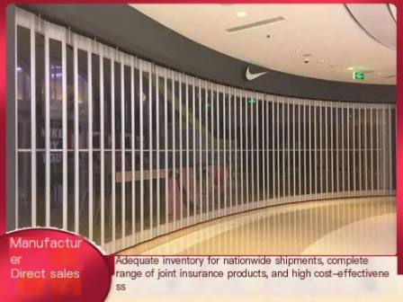 Jinqin Supermarket in and out linkage ground rail Sliding door ordered in large quantities and various styles