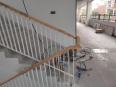 Iron staircase wooden handrails, zinc steel staircase handrails, new installation simple, convenient, and fast