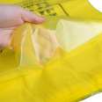 Disposable medical waste garbage bag, flat mouth, thickened yellow tote bag, clinic hospital vest bag