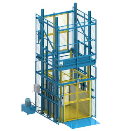 Guide rail type cargo elevator Hydraulic electric lifting platform Cargo elevator elevator