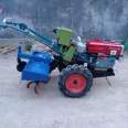 Strawberry and scallion trenching and cultivation machine, rotary tiller, seat walking wheel, hand held corn seeder