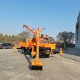 Four wheel drive agricultural vehicle, self dumping, four wheel drive, integrated with truck mounted lifting, hoisting, excavation and transportation