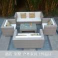 Outdoor rattan sofa manufacturer, outdoor chair, rain proof, sun proof, courtyard rattan furniture, rattan art garden rattan chair