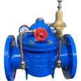 200X Pilot operated pressure reducing valve ductile iron adjustable tap water flange pressure stabilizing control valve DN50