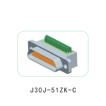 Zhuoyi ZY direct plug-in compression type 51 core micro rectangular electrical connector J30J-51ZK-C