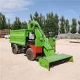 25 horsepower small cow manure cleaning truck, fully automatic manure cleaning truck, livestock manure cleaning machine