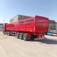 11.5 meter heavy-duty rollover semi trailer, 13 meter container dump trailer, high railing vehicle standard with Fuhua Bridge