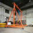 2 ton lifting gantry workshop, adjustable electric trackless, detachable simple gantry hanger