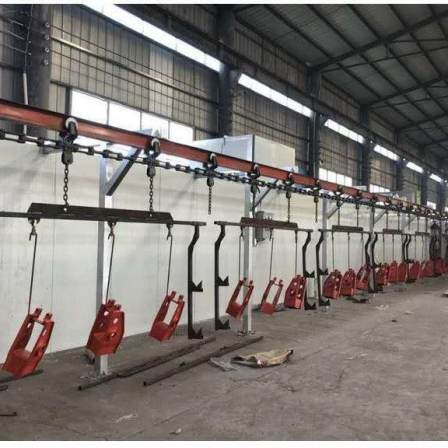 Baby carriage processing factory Zinc steel guardrail processing factory Oil field pipeline processing factory Powder spraying equipment Baking room assembly line