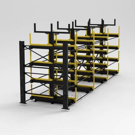 Large storage rack with hand operated cantilever CK-SS-08 bar storage rack storage section