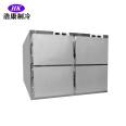 Fully enclosed 3-person body freezer, remains freezer, dead person storage cabinet, stainless steel material