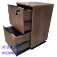 Cross border wholesale wooden office activity short cabinet with lock, two drawers, cabinet for data storage, document storage, mobile desk cabinet