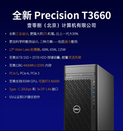 Dell Precision T3660 Graphic Workstation CAD Design Host T3650 Upgrade