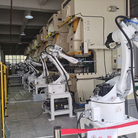 Stamping robot, punching machine, hydraulic press, mechanical arm, hardware processing automation, material feeding and picking up
