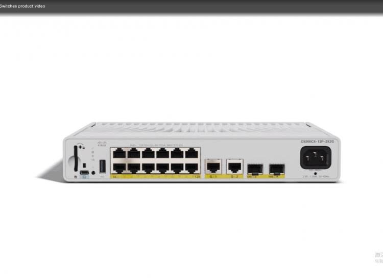 Cisco C9200-24PB Switch Simplifies IT Modular Uplink Backplane Stacking