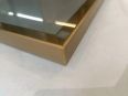 Gold border, brown glass, flat door, customized by the Saint Theo brand, with a nationwide logistics guarantee