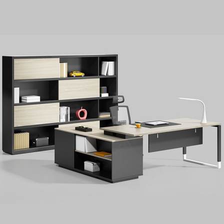 Bodson Modern Simple Office Boss Table Fashion Office Desk Chair Big Class Desk Boss Table Furniture Customization Wholesale