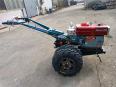 Agricultural diesel 8-15 horsepower walking tractor matched with corn precision seeder rotary tiller with rear seat