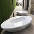 Fiberglass tree pool seat, outdoor bench, garden landscape, flower pool, park leisure chair, irregular curved seat