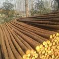 Hongyuan Building Materials sells 1-8 meter cedar poles online throughout the day, used for support and greening of bean pod greenhouses