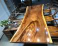 Simplified large plate dining table Jilin large plate wholesale whole plate non splicing oversized conference table Walnut wood