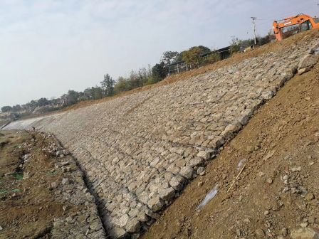 River slope protection, mesh, mesh, mat, Renault Gabion mesh, zinc aluminum alloy, Gorfan embankment protection