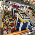 Large indoor EPP foam building block park mall children building block castle assembly building block wall playground