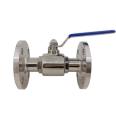 Hygienic food grade straight flange ball valve stainless steel 304 valve biopharmaceutical food and beverage equipment