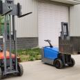 1 ton and 2 tons hydraulic lifting, storage, handling, stacking, self walking, and stacking trucks with standing electric forklifts