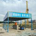 Steel processing shed, construction site safety passage, small machinery shed, double layer protective shed, assembled woodworking anti impact shed