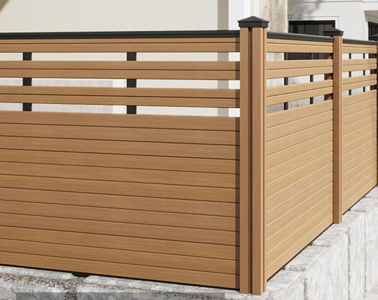 Fully enclosed plastic wood fence, outdoor wood plastic fence, outdoor courtyard wall panel, garden fence panel