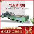 Full automatic bubble cleaning machine for jujube and winter jujube. High pressure spray cleaning equipment at the center of the soybean cleaning assembly line