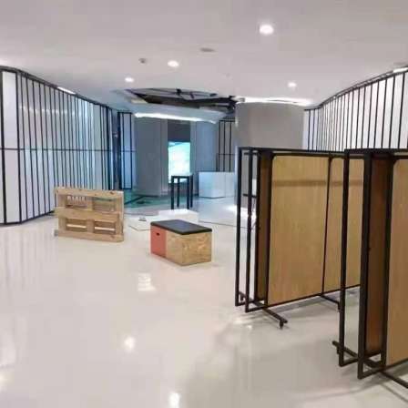 Wine Cellar Winery Trackless Sliding Invisible Door, Aluminum Alloy Crystal Folding Door, Mingxuan Trackless