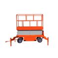 Small mobile lifting platform lifting 4-18 meters hydraulic high-altitude work lifting vehicle mobile shear fork lifting equipment