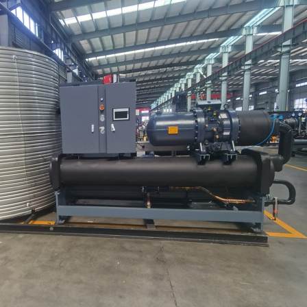 Skid mounted integrated screw chiller, water-cooled screw refrigeration unit, water-cooled unit, refrigeration unit