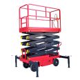 Auxiliary walking lifting platform manufacturer's stock elevates 4-18 meters lifting truck mobile scissor fork lift