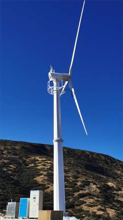 100kw electrically controlled automatic yaw pitch distance grid connected commercial horizontal axis wind turbine for gentle wind power generation
