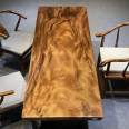 South American walnut solid wood board 205 * 75 * 6 large board table, tea table, tea making table, tea drinking table