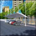 Toll station membrane structure Charging station shed landscape shed integrated design and installation