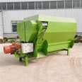 TMR full ration feed mixer, cattle raising and grass mixing machine, horizontal feed mixer