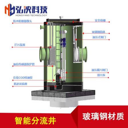 Integrated interception well rainwater and sewage diversion equipment made of Hongyang Technology stainless steel material